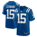 Indianapolis Colts Riley Leonard Royal Team Game Jersey