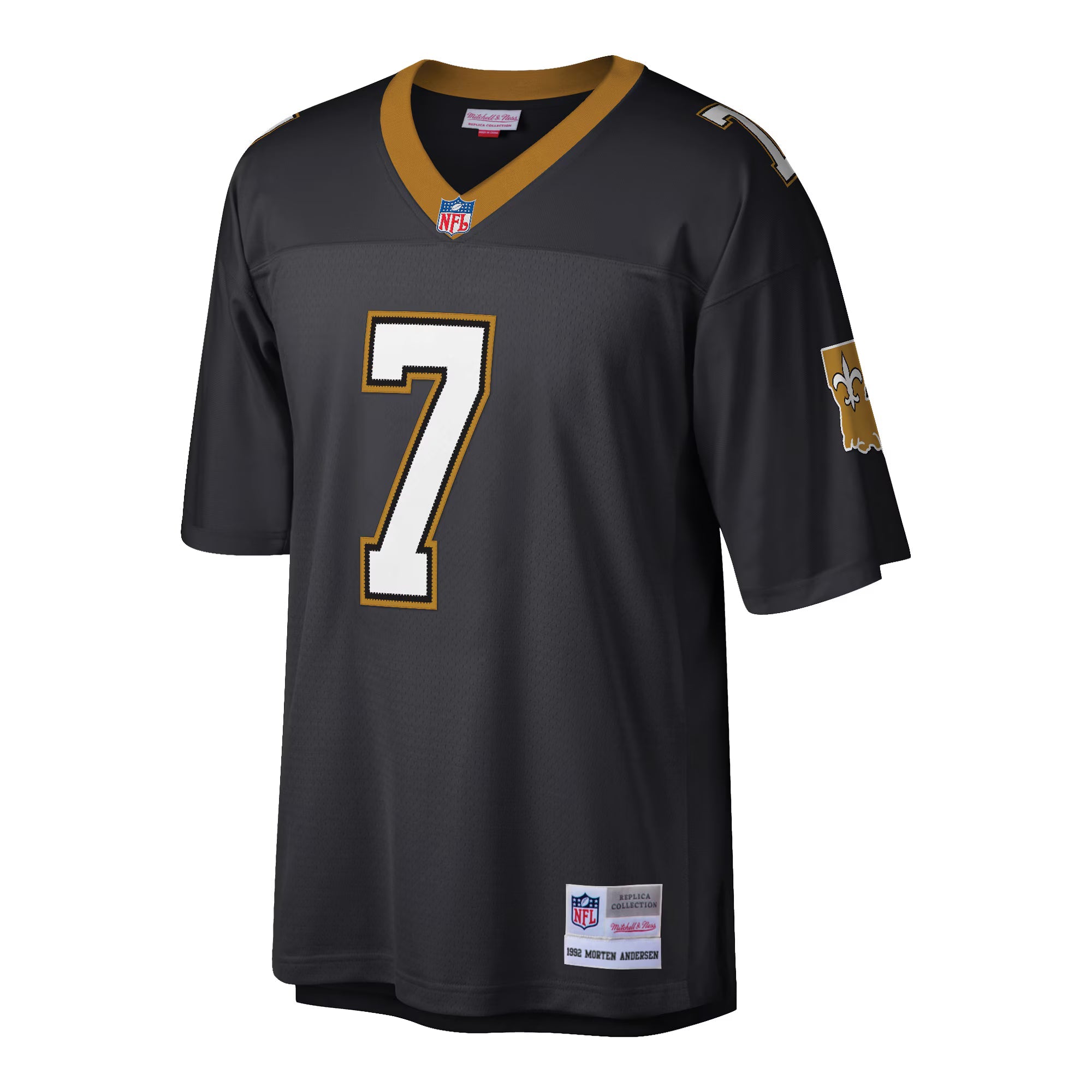 New Orleans Saints Morten Andersen Mitchell & Ness Black Retired Player Legacy Replica Jersey