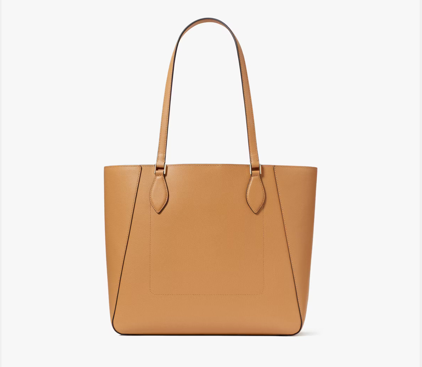 NWT Kate Spade Poppy Large Leather Tote In Tiramisu Mousse