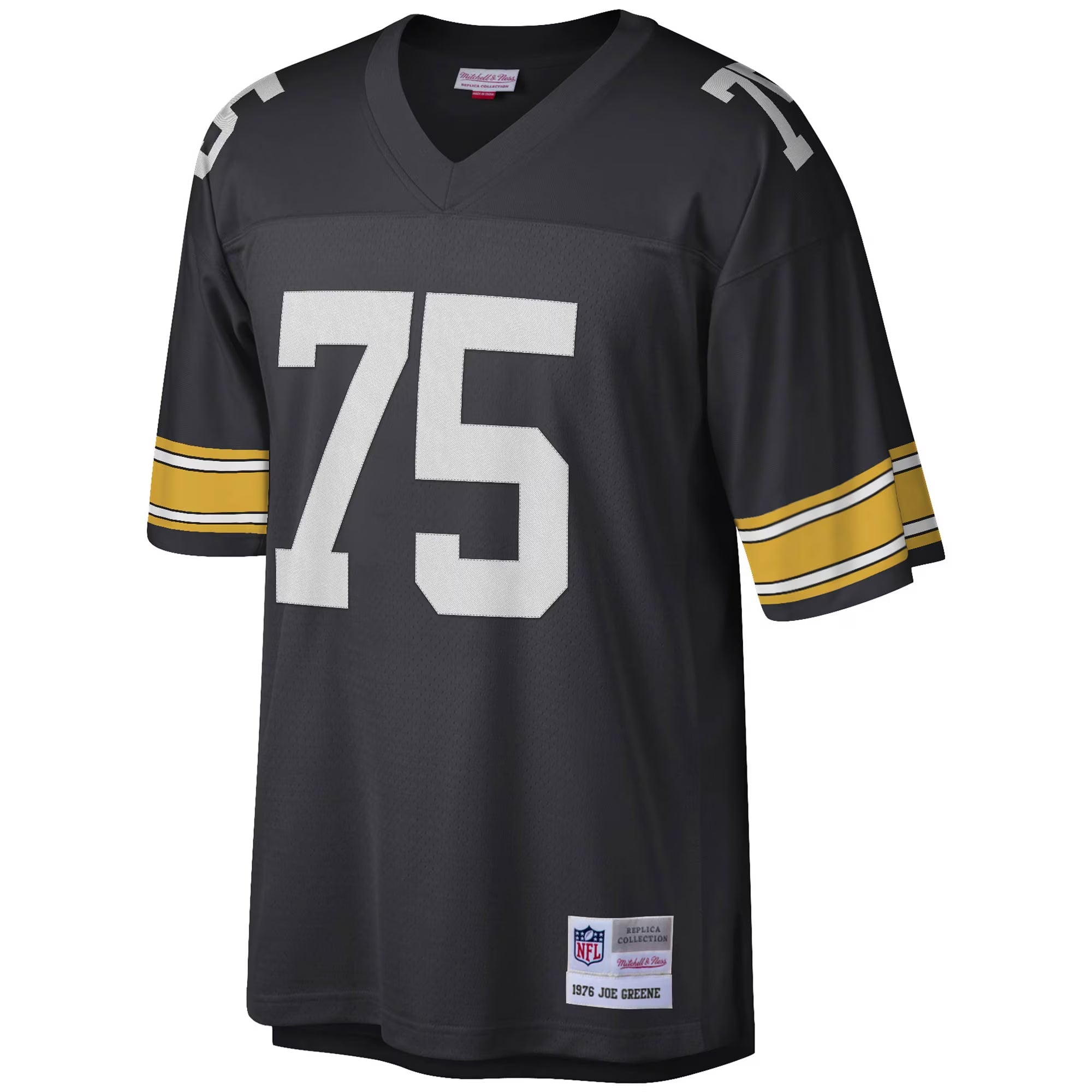 Pittsburgh Steelers Joe Greene Mitchell & Ness Black Legacy Replica Jersey