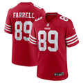 San Francisco 49ers Luke Farrell Scarlet Team Game Jersey