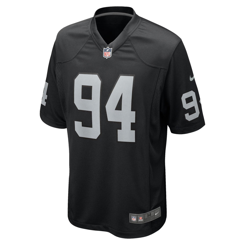 Las Vegas Raiders Christian Wilkins Black Team Game Jersey