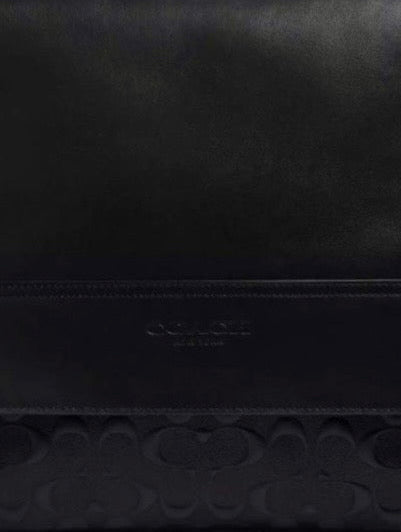 NWT Coach Men’s Houston Map Bag In Signature Leather