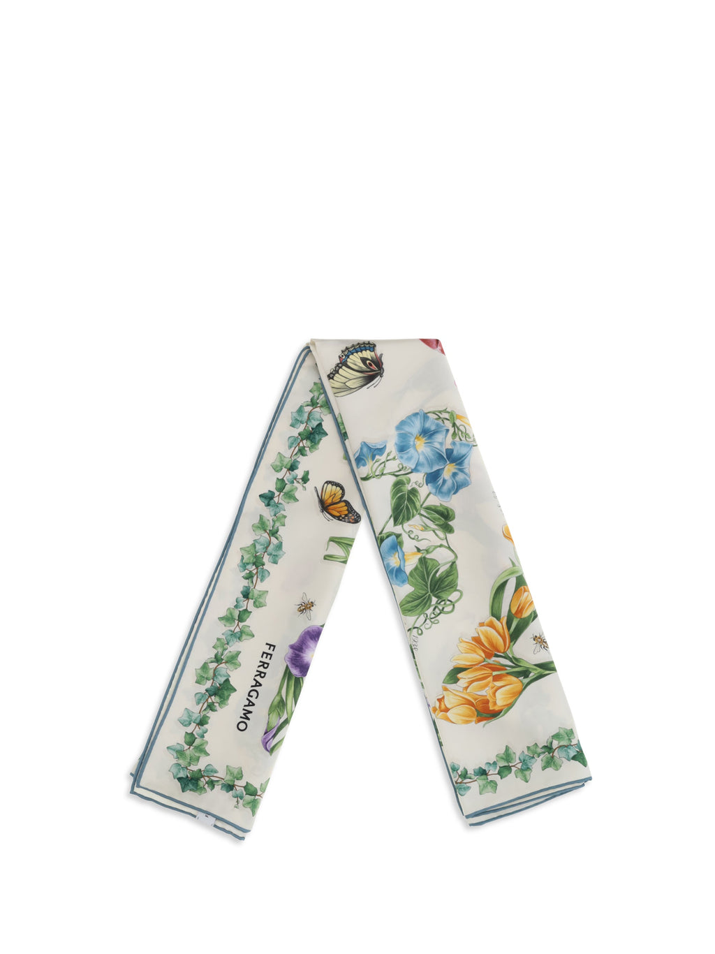 Ferragamo Women Eden Print Silk Scarf