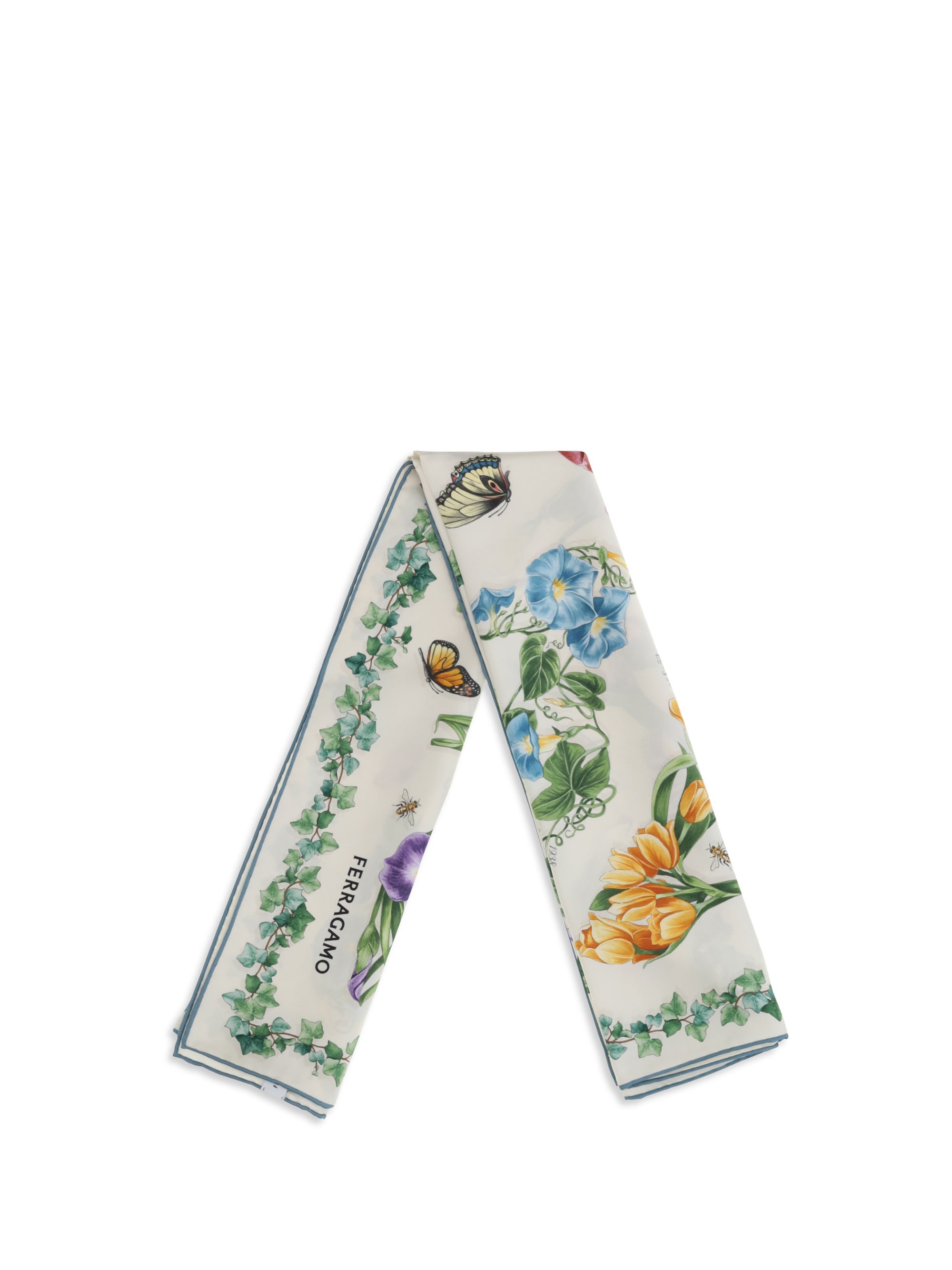 Ferragamo Women Eden Print Silk Scarf