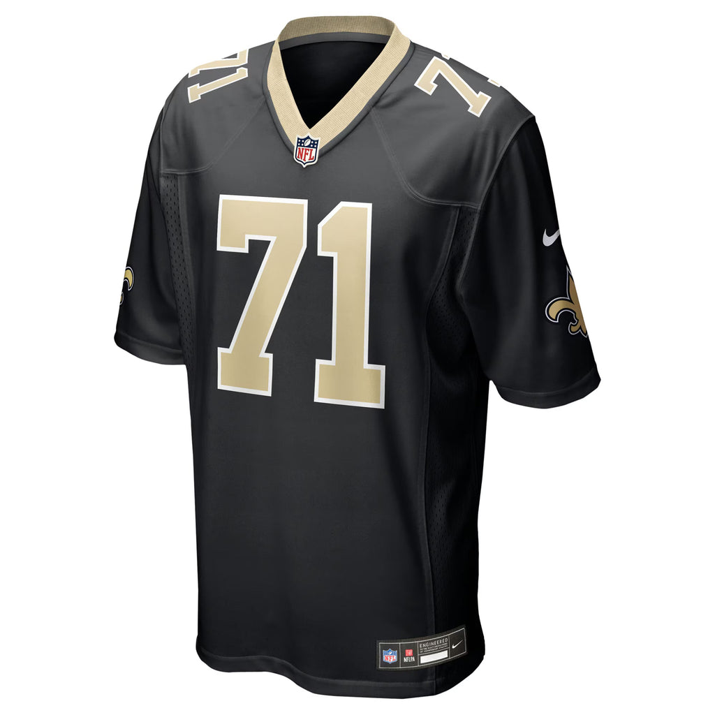 New Orleans Saints Kelvin Banks Jr. Black 2025 NFL Draft First Round Pick Game Jersey