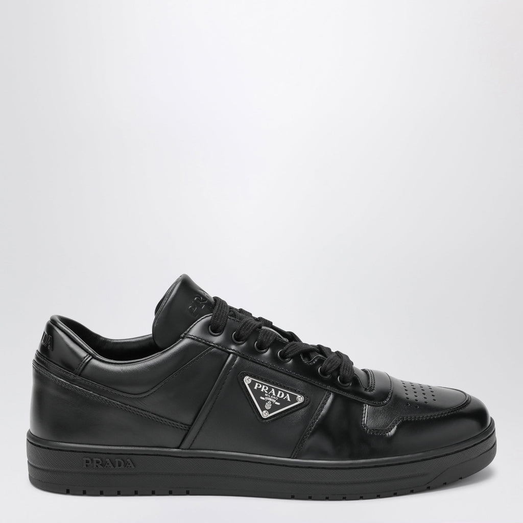 Prada Black Downtown Leather Sneakers Men