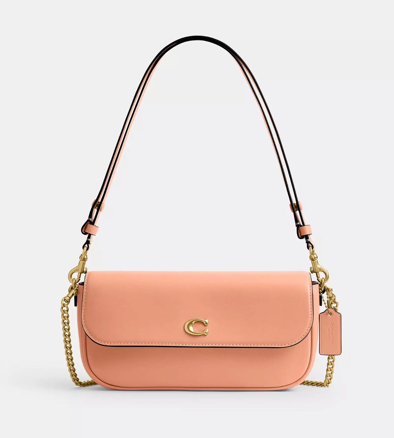 NWT Coach Brook Flap Chain Leather Bag