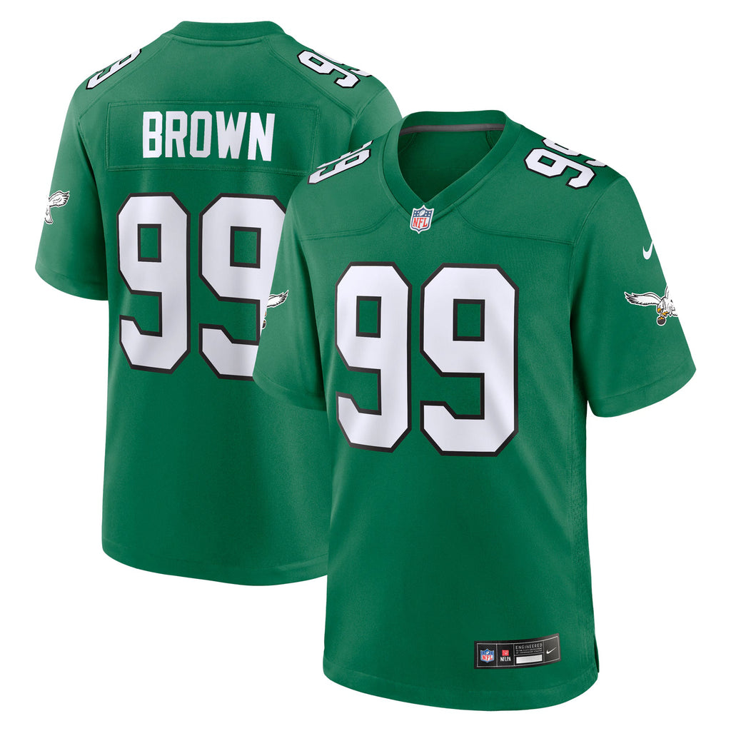 Philadelphia Eagles Jerome Brown Kelly Green Retired Player Alternate Game Jersey