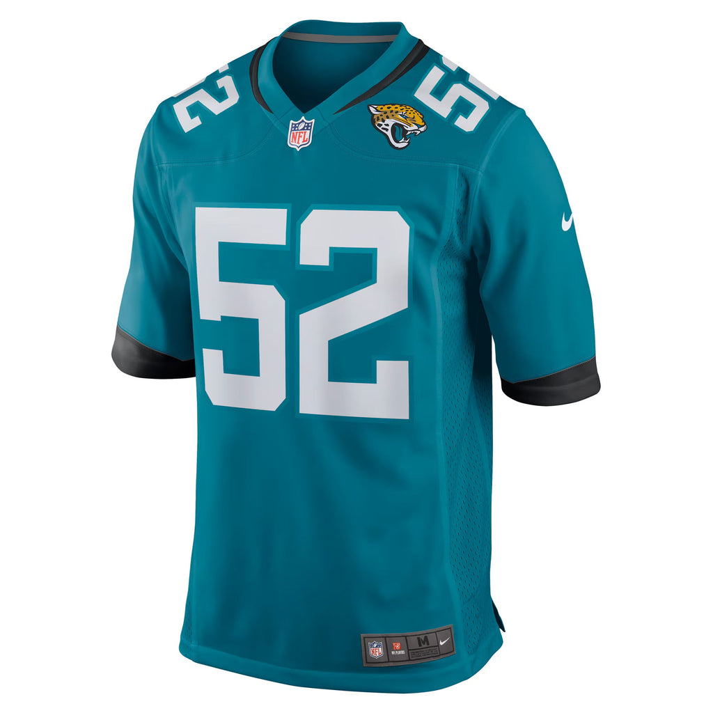 Jacksonville Jaguars DaVon Hamilton Teal Game Jersey