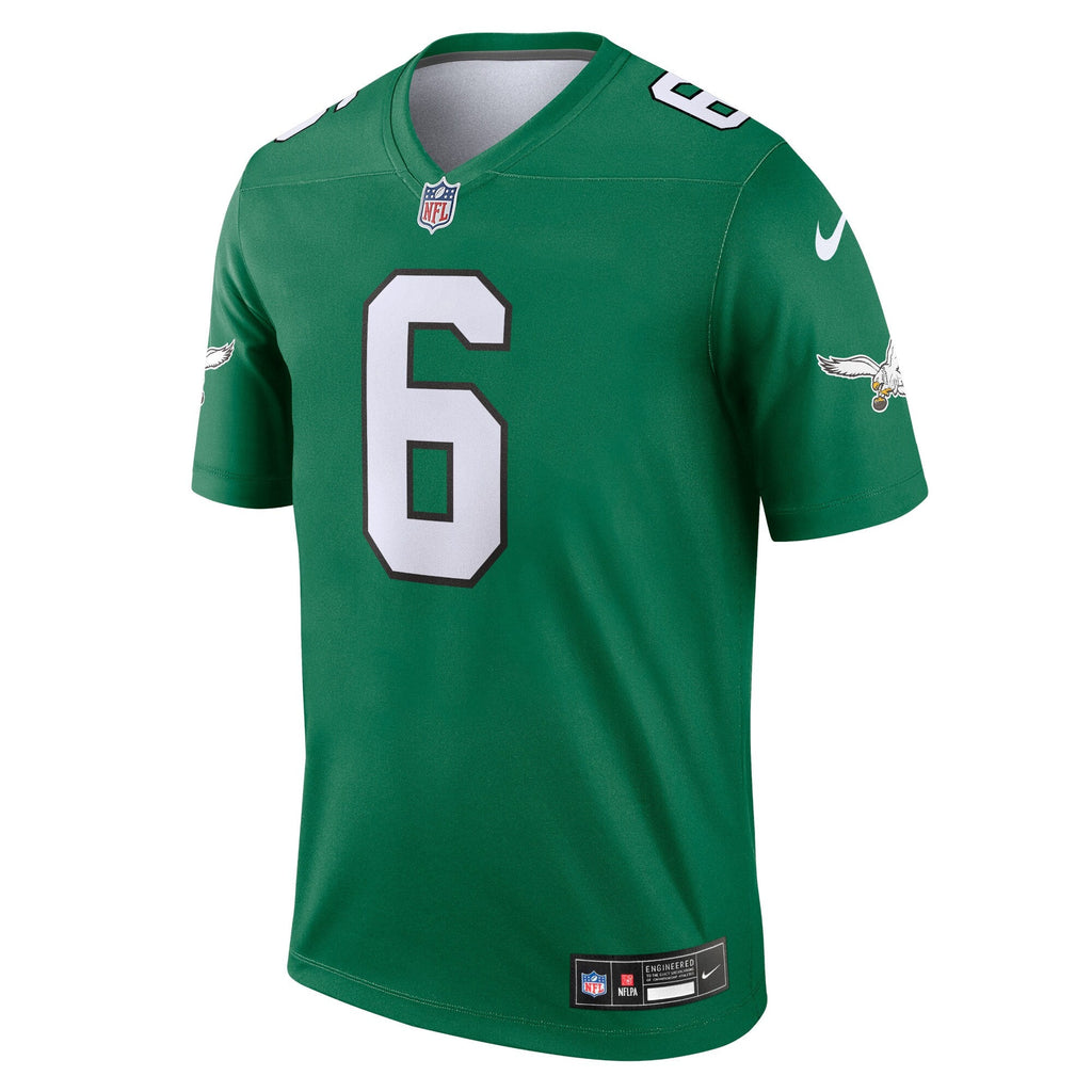 Philadelphia Eagles DeVonta Smith Kelly Green Legend Player Performance Top