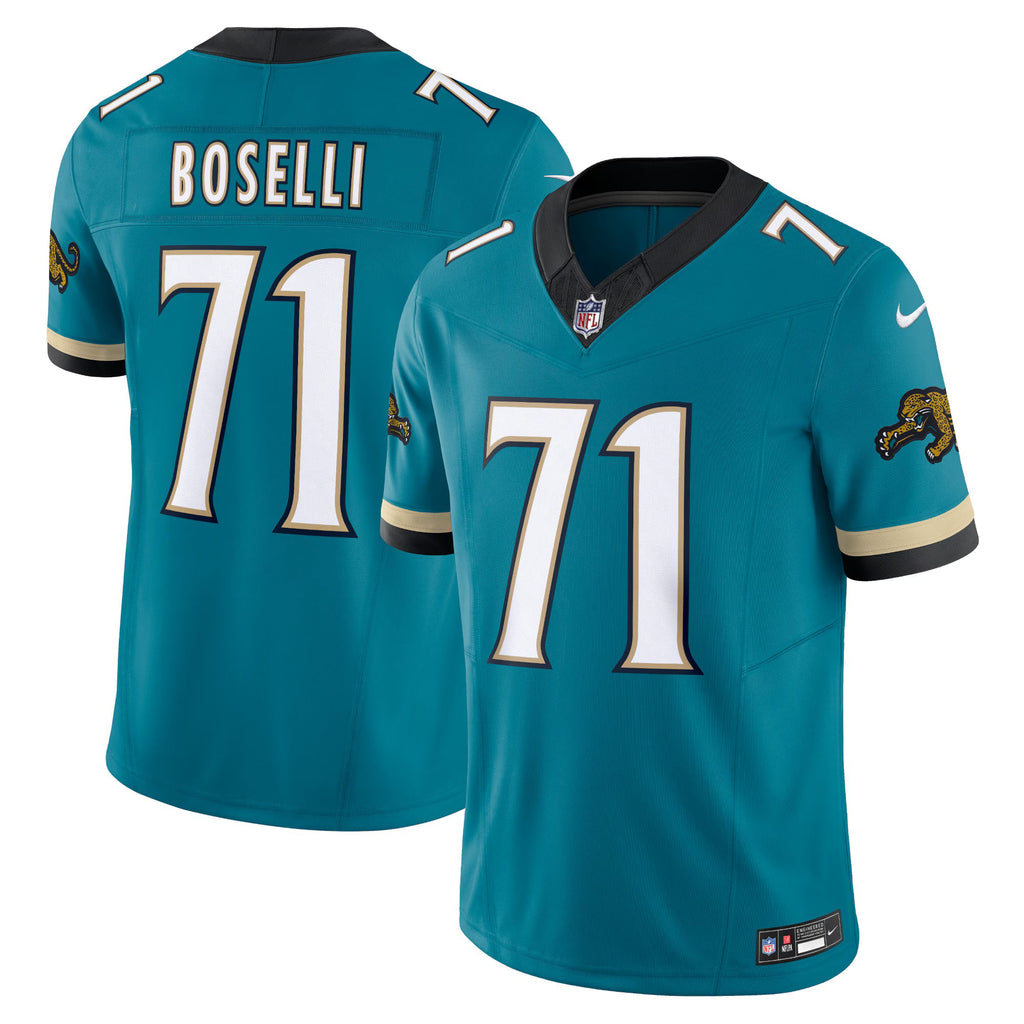 Jacksonville Jaguars Tony Boselli Teal Prowler Throwback Vapor F.U.S.E. Limited Retired Player Jersey
