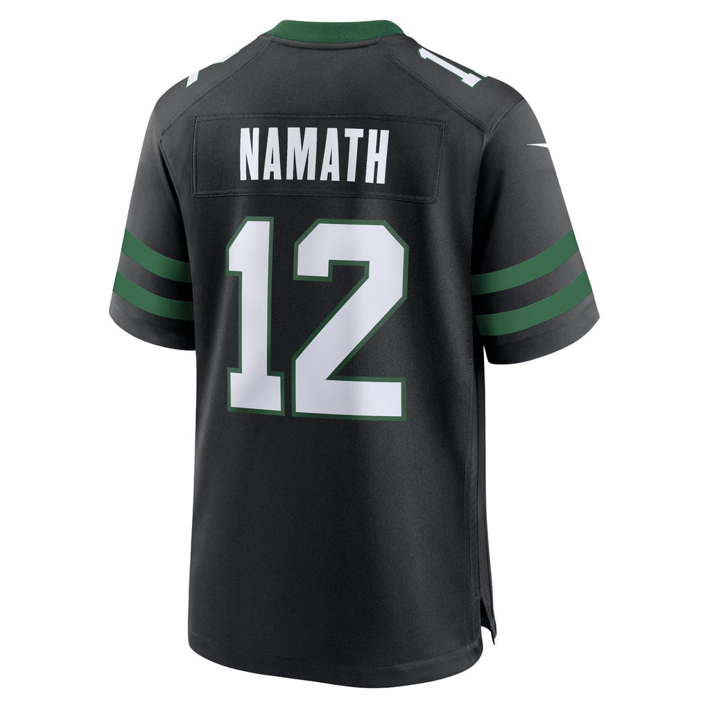 New York Jets Joe Namath Legacy Black Alternate Retired Player Game Jersey