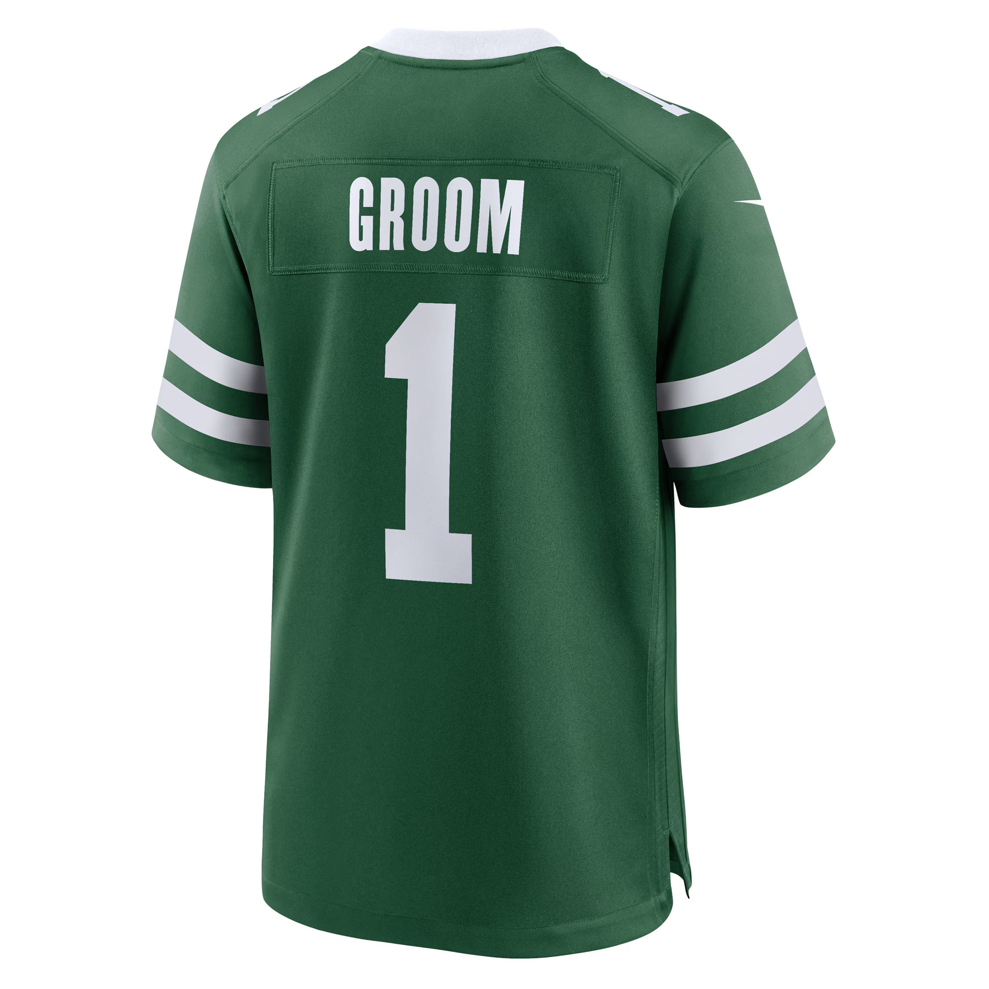 New York Jets Number 1 Groom Legacy Green Game Jersey