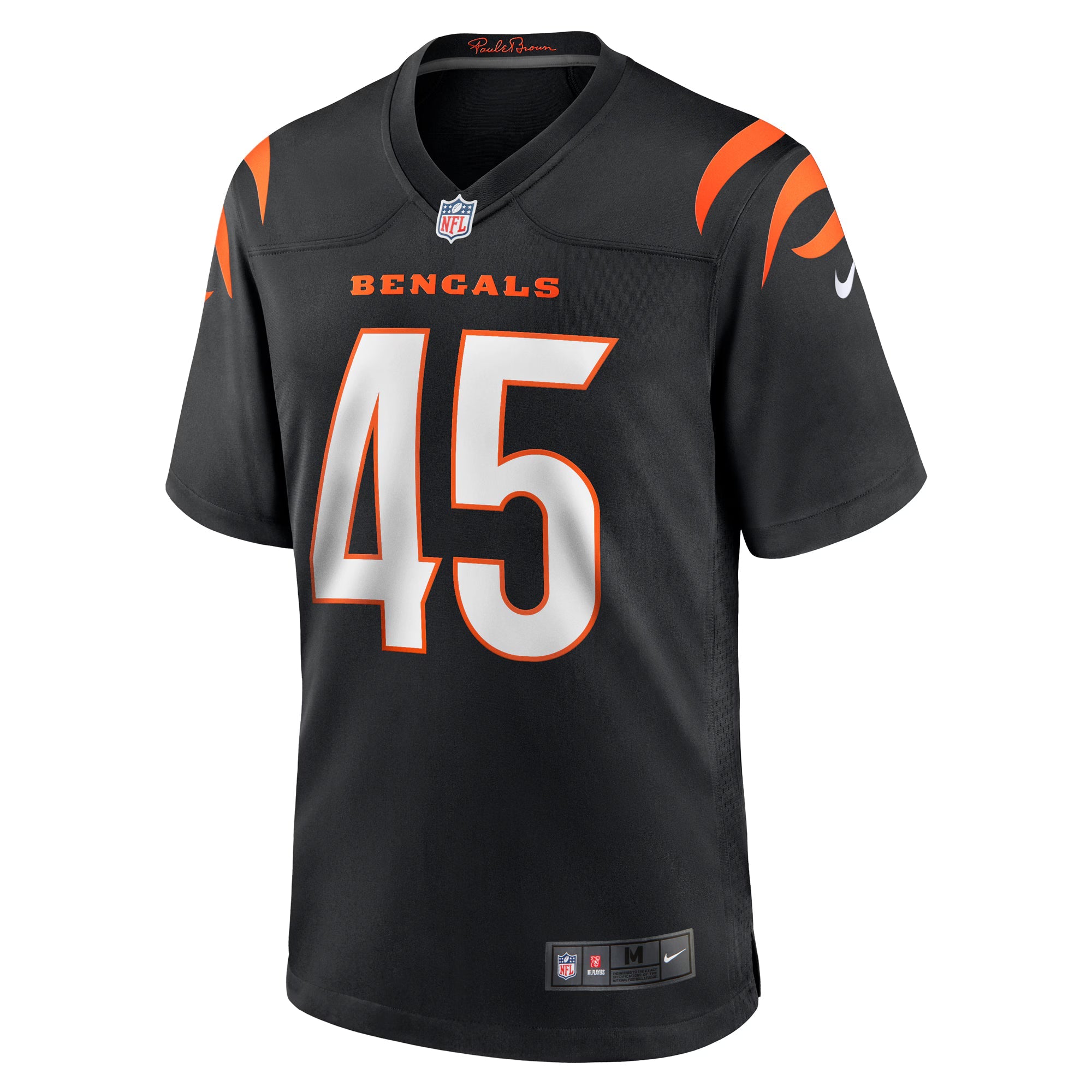 Cincinnati Bengals Maema Njongmeta Black Game Jersey