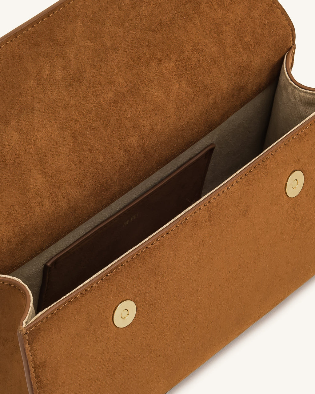 Keyla Faux Suede Top Handle Bag -  Brown