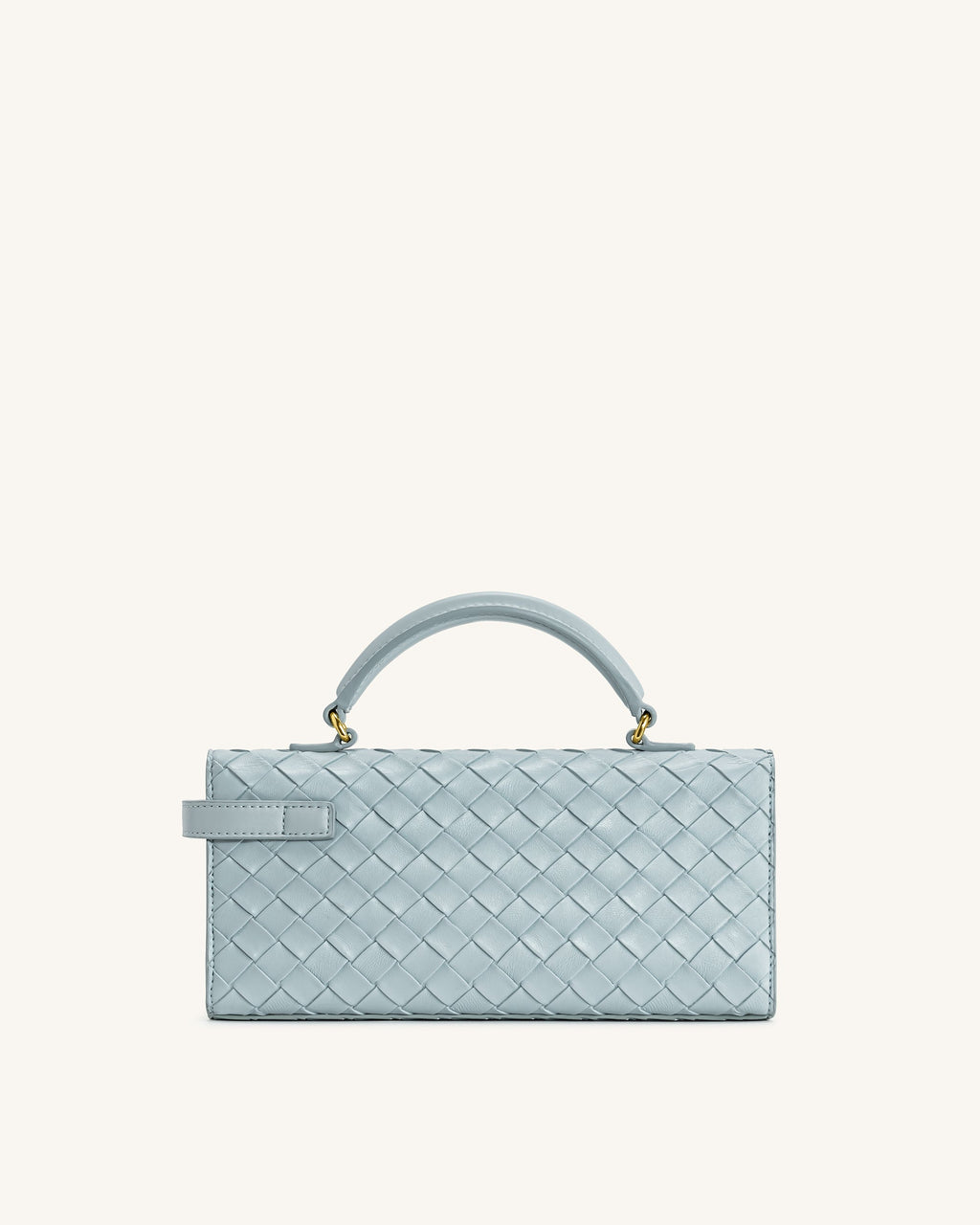 Keyla Weave Texture Top Handle Bag - Blue