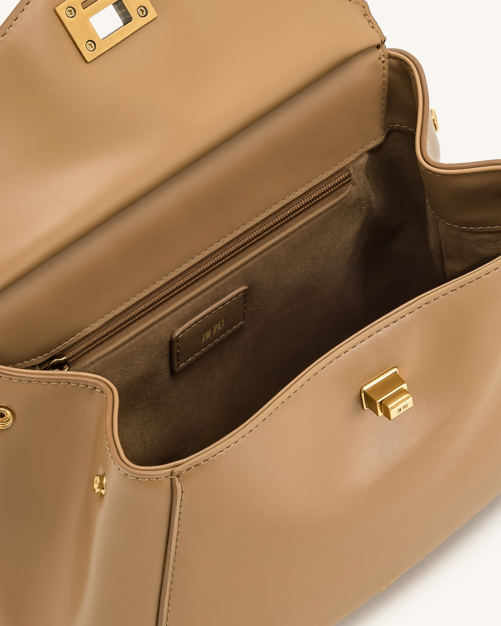 Lucia Classic Top Handbag - Brown