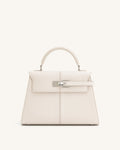Elise Large Top Handle Bag - White