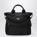 Prada Black Re-Nylon And Saffiano Shopping Bag Men