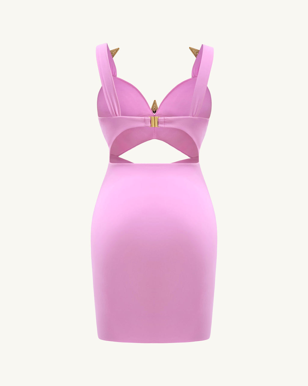 Mini Dress with Star Details - Pink