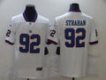Men's New York Giants Michael Strahan #92 White Game Jersey1