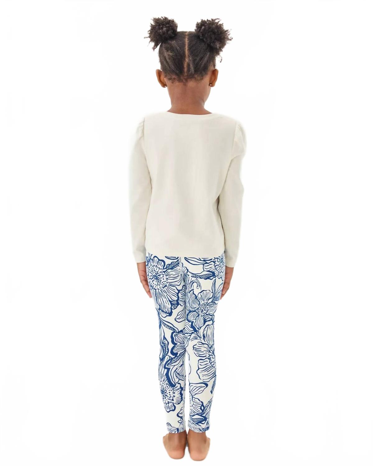 Mini Jansen Crewneck Long Sleeve Top In Multi Endless Animals Summer Graphic Childrens