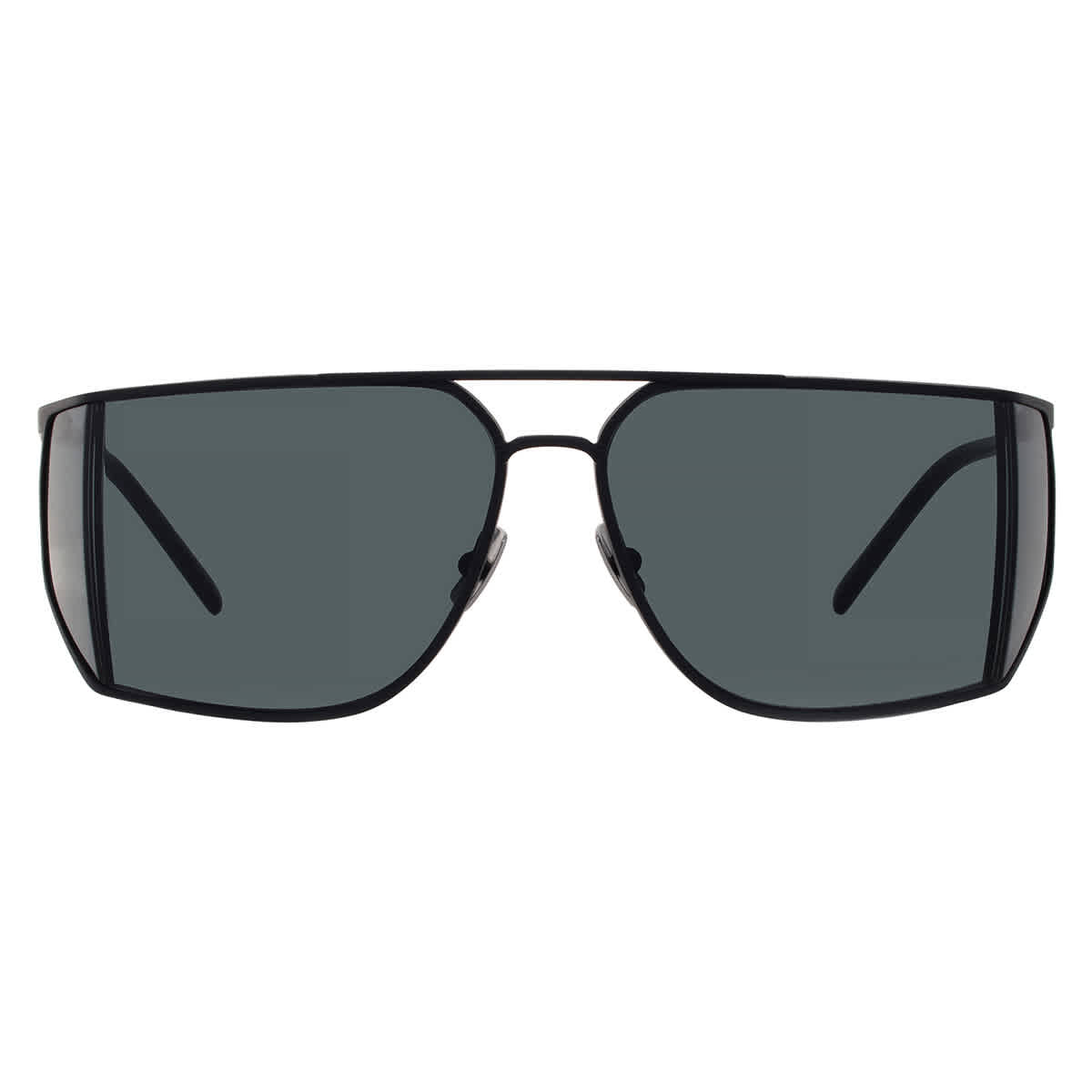 Saint Laurent Black Rectangular Men's Sunglasses SL 750 001 69