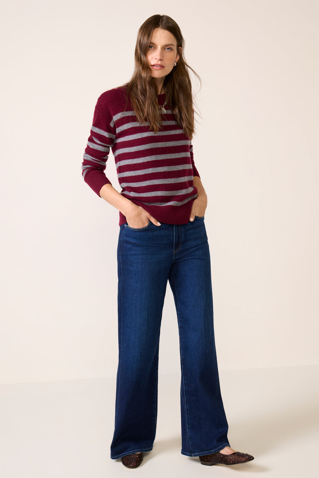 Women's Minka Long Sleeve Cashmere Sweater Top