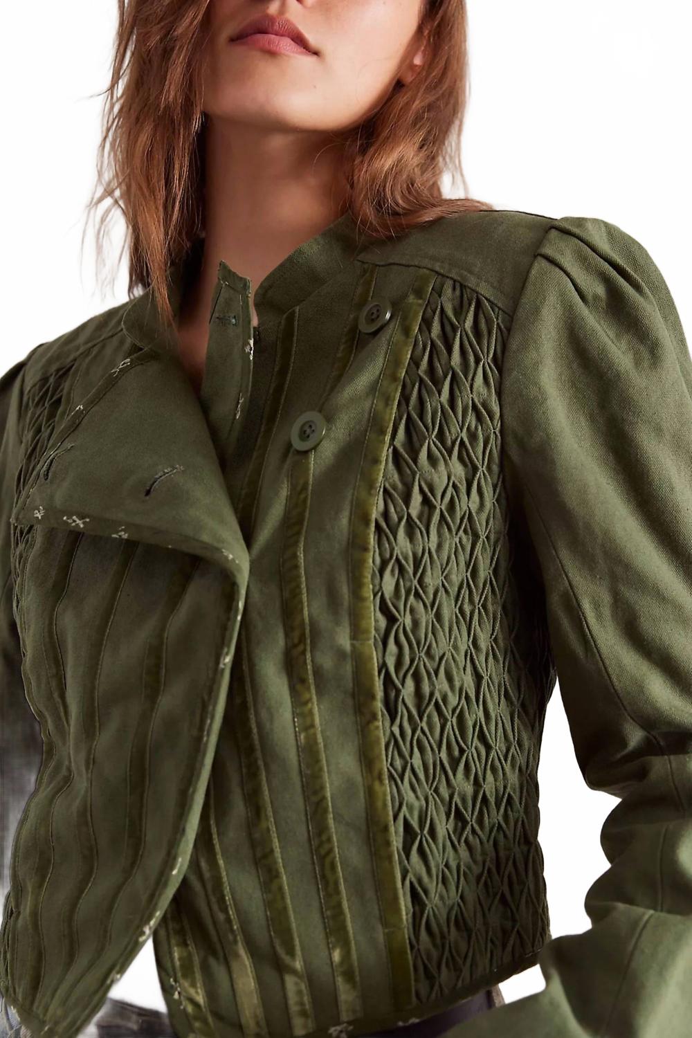 Bali Simone Jacket In Dusty Olive