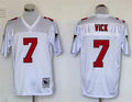 Men's Atlanta Falcons Michael Vick Mitchell & Ness White Legacy Replica Jersey1