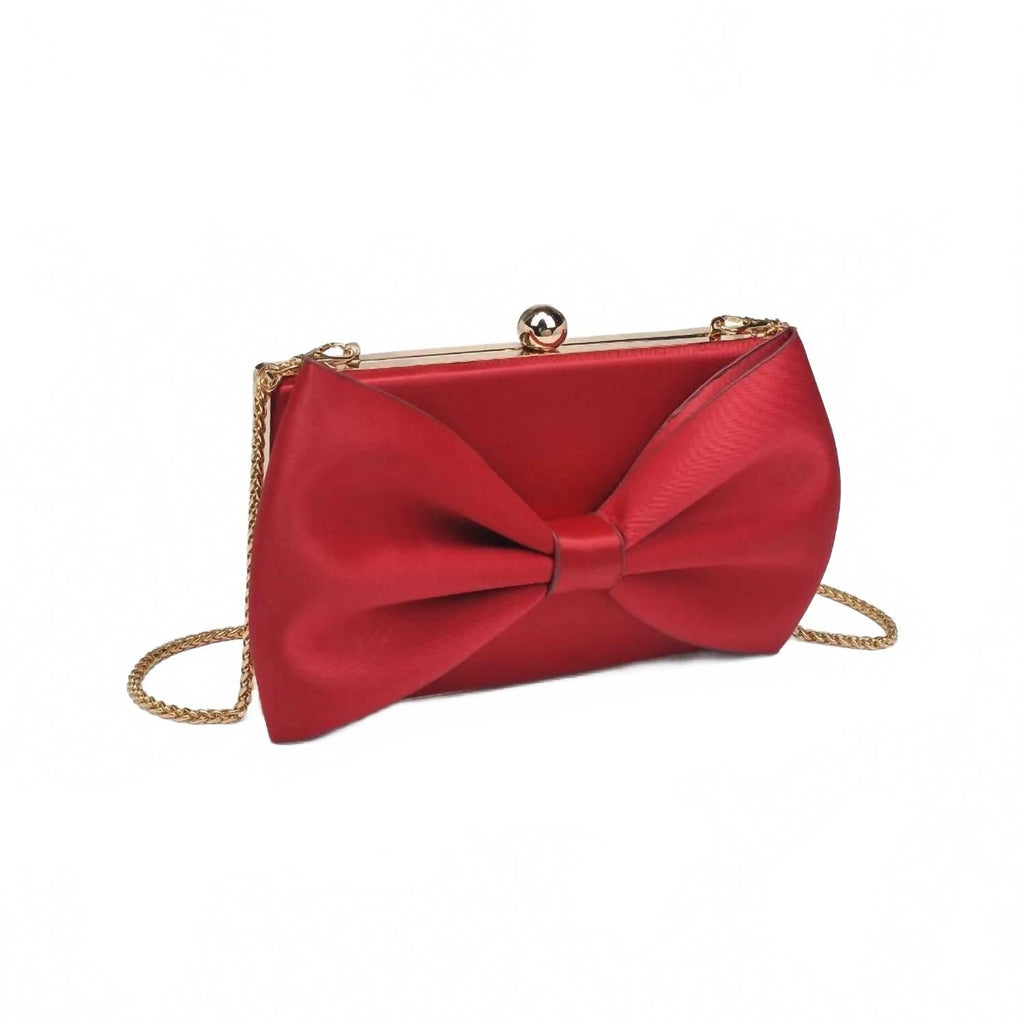 Women's Belle Bow Evening Bag In Red