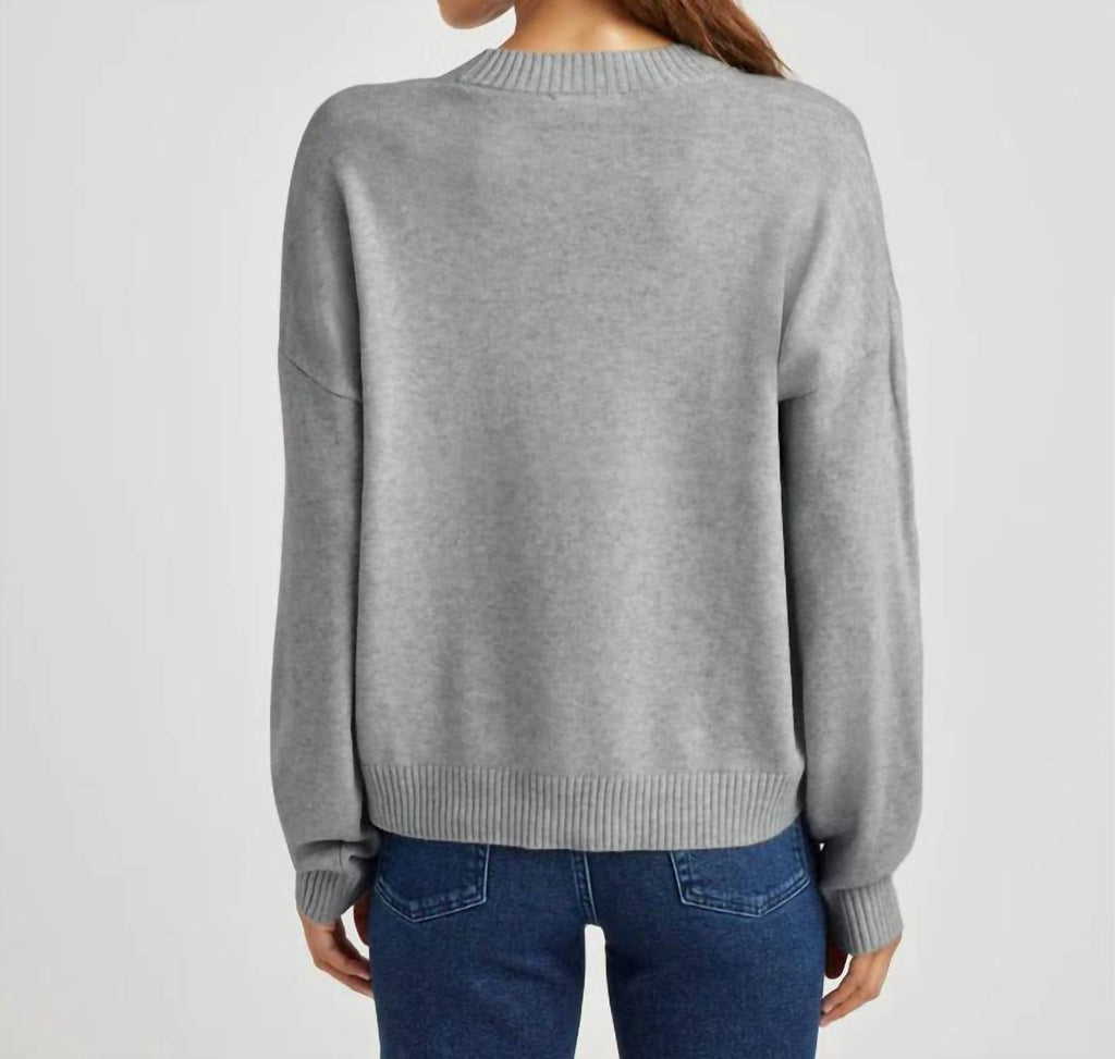 Layton Love Sweater In Grey