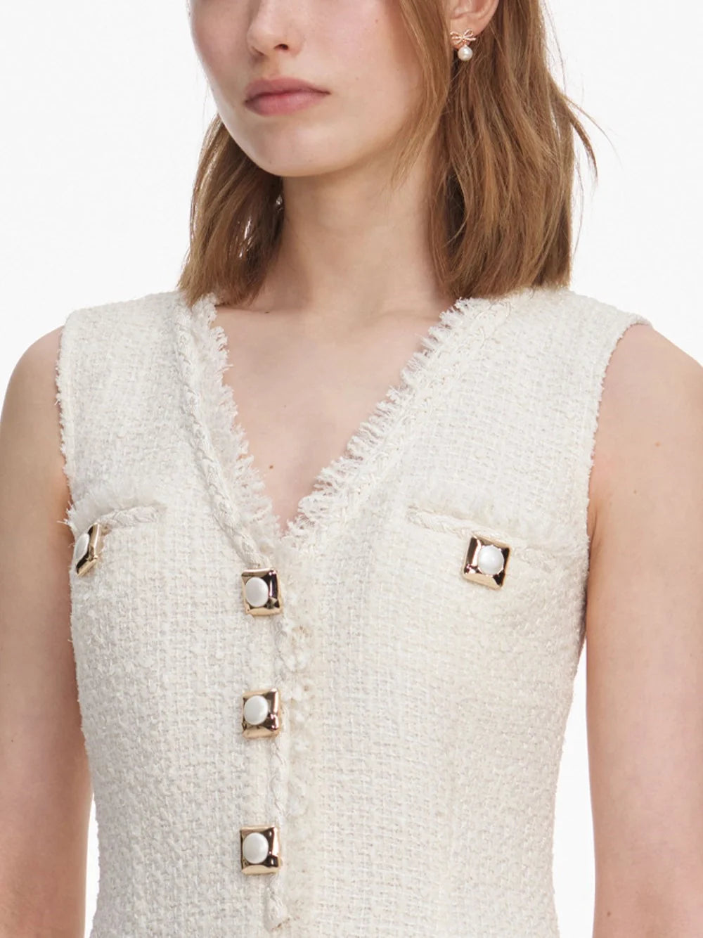 Self-Portrait Women Boucle Mini Dress