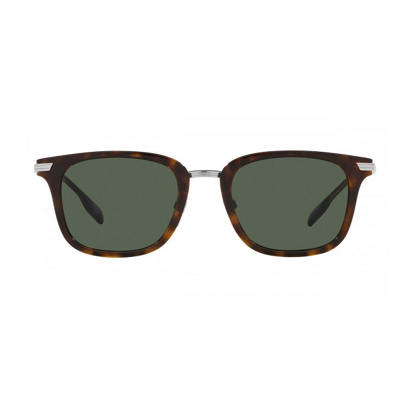 Burberry Sunglasses Square Full Rim, Dark Havana Frame And Dark Green Lens Be4395300271