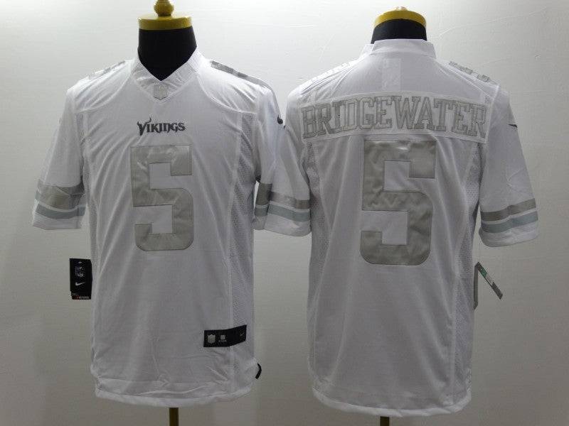 Men's Minnesota Vikings Teddy Bridgewater #5 White Game Jersey1