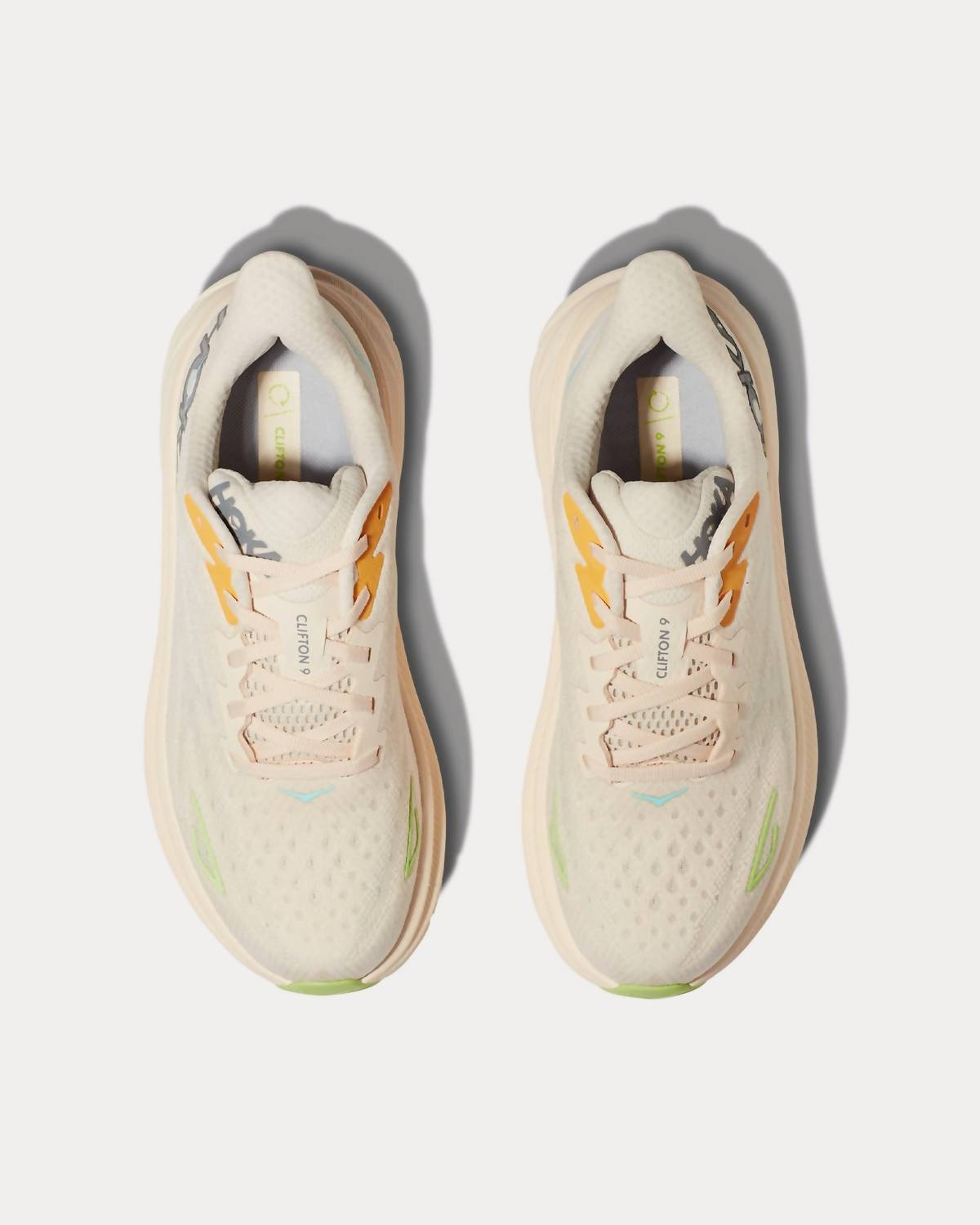 Women's Clifton 9 Running Shoes In Vanilla Astral