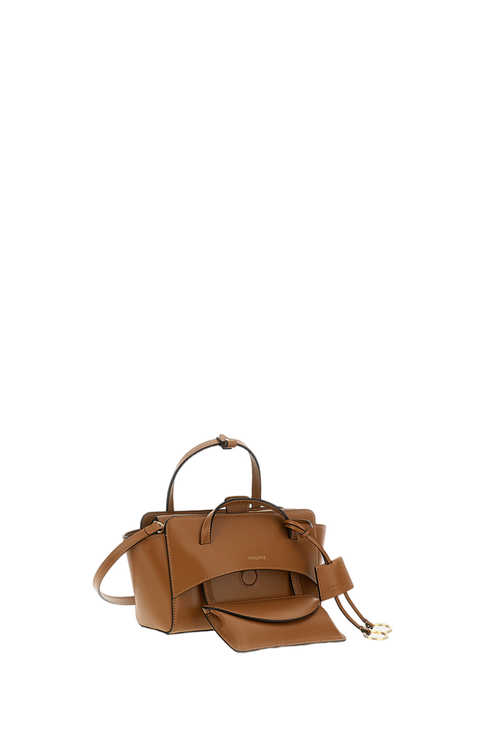 Brown Flap S Leather Crossbody Bag