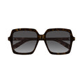 Oversized Square Sunglasses With Tortoiseshell Pattern And Gradient Lenses