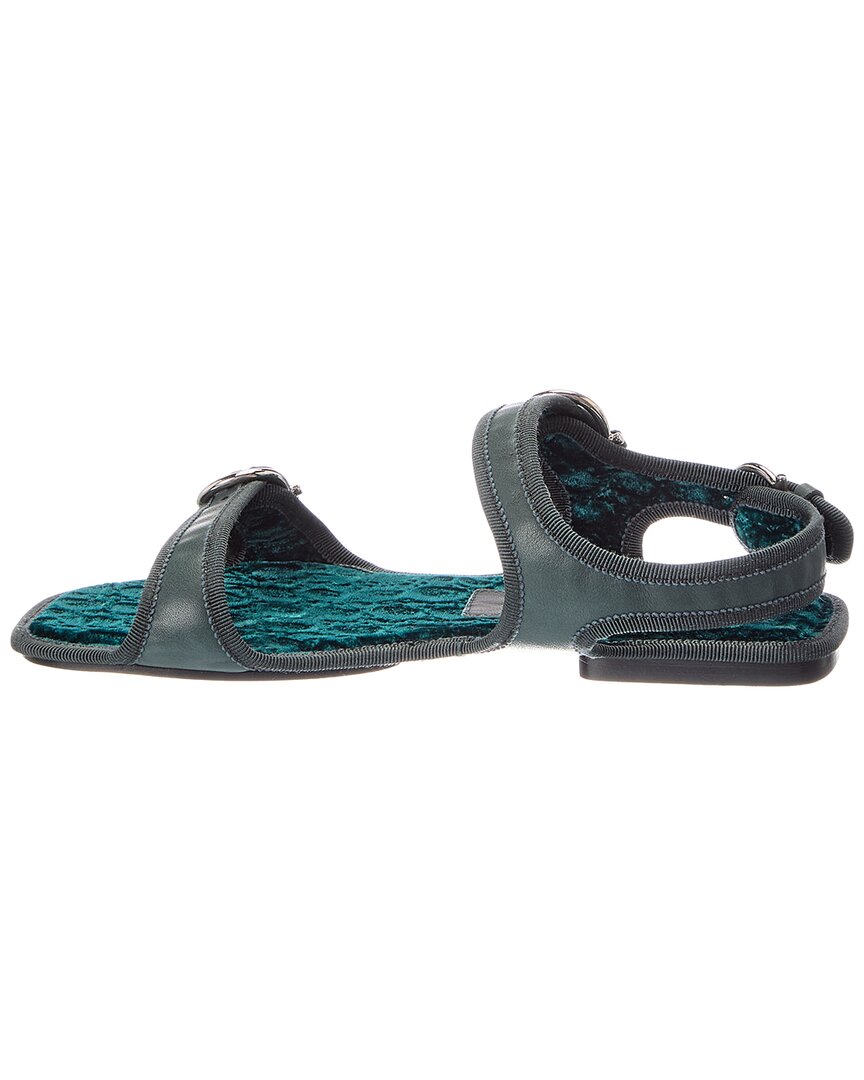 Ferragamo Anteo Leather Flat Sandal