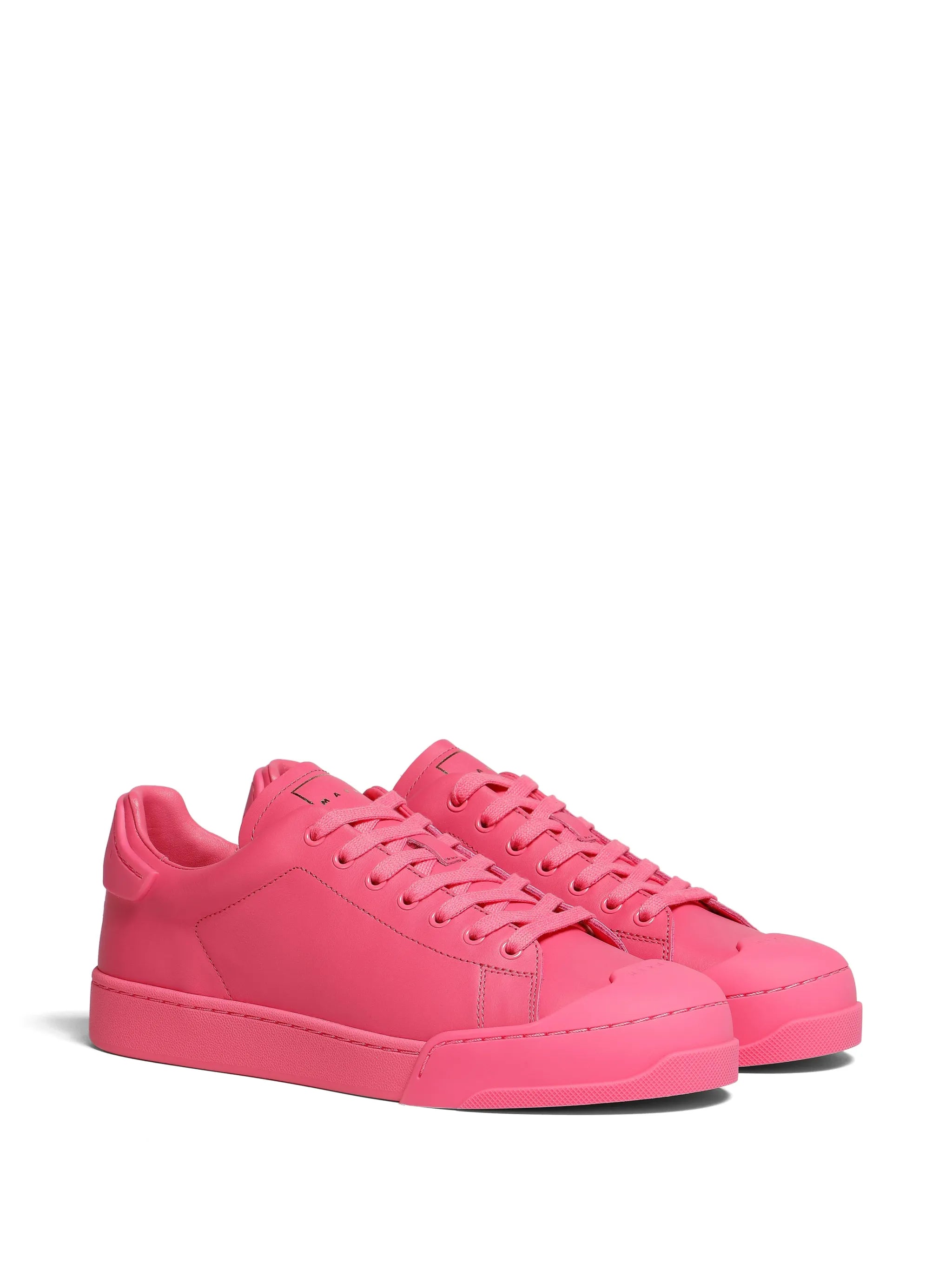 Marni Dada Bumper Low-Top Leather Sneakers - Pink