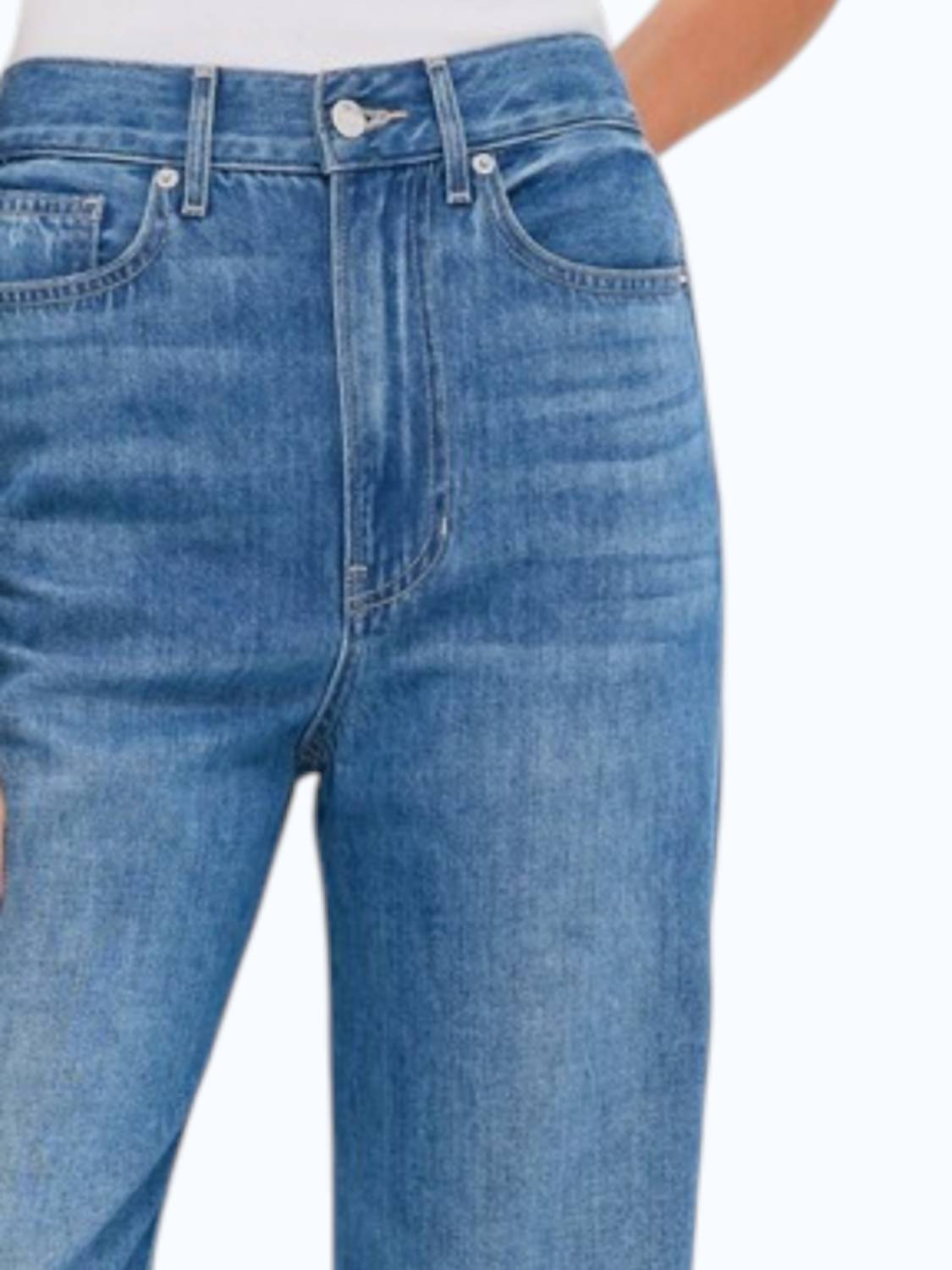 Taylor High Rise Wide Leg Jean In French Kiss