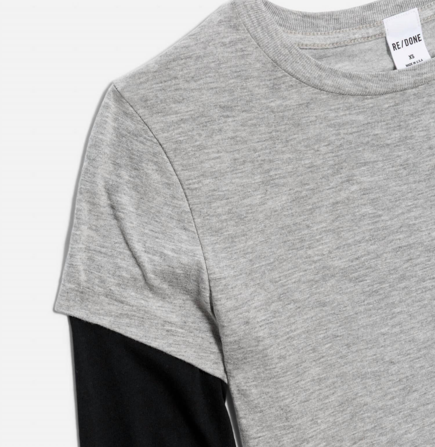 Women's Slim Layer Long Sleeve Top In Grey/black