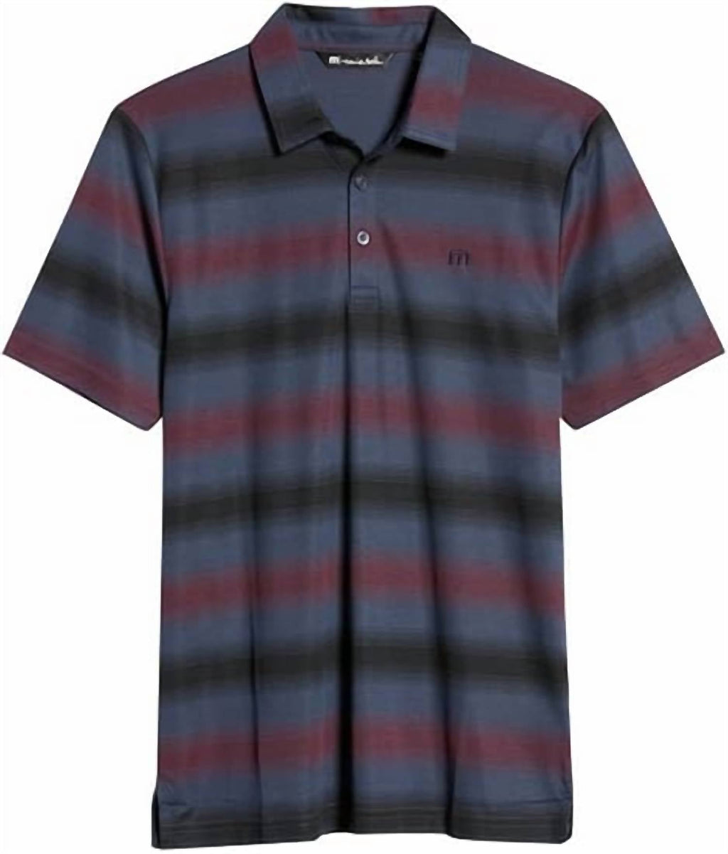 Men's Staycation Polo In Mauve Wine