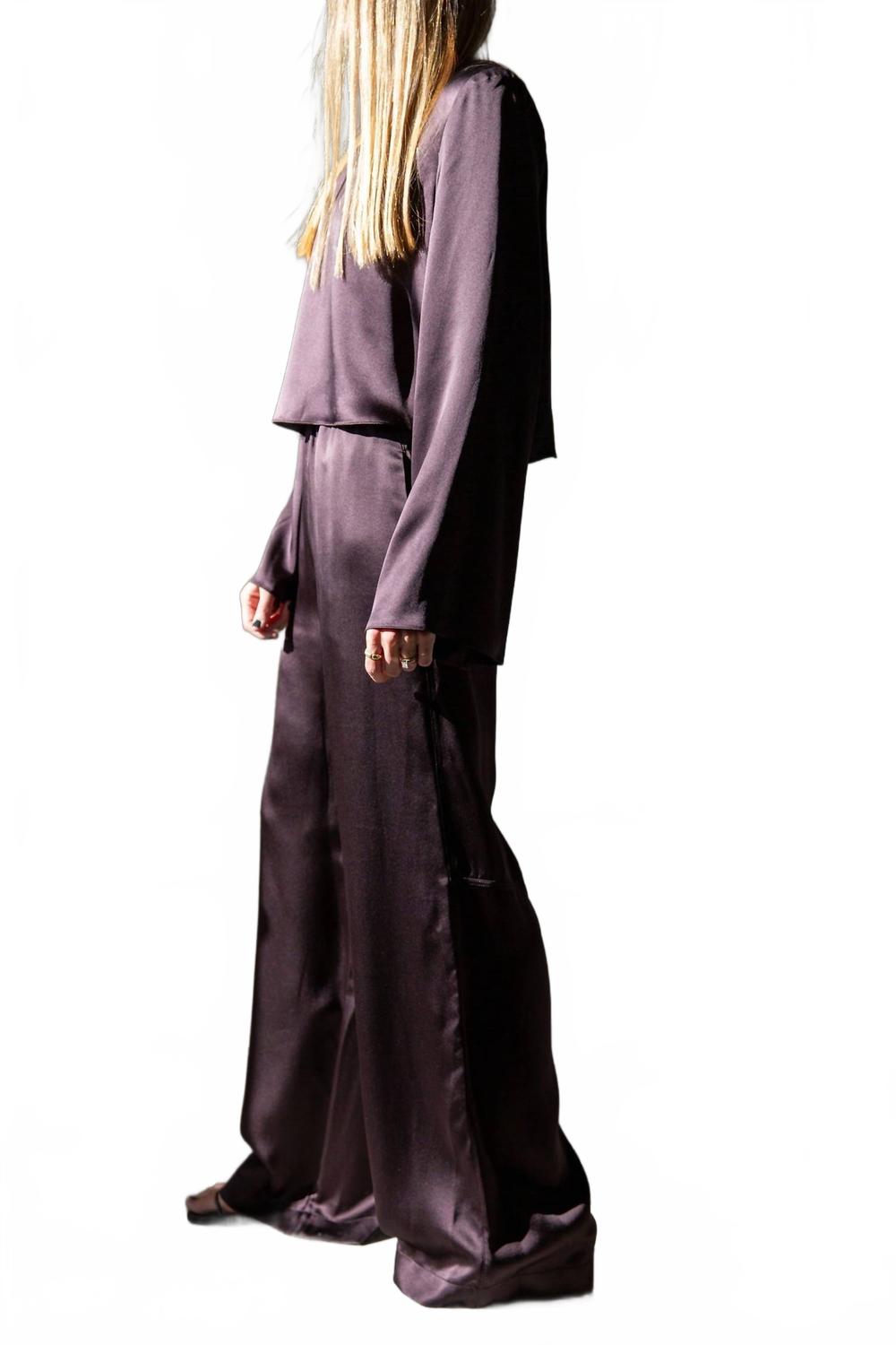 Lexi Lower Rise Relaxed Pull On Pant In Oak Tree