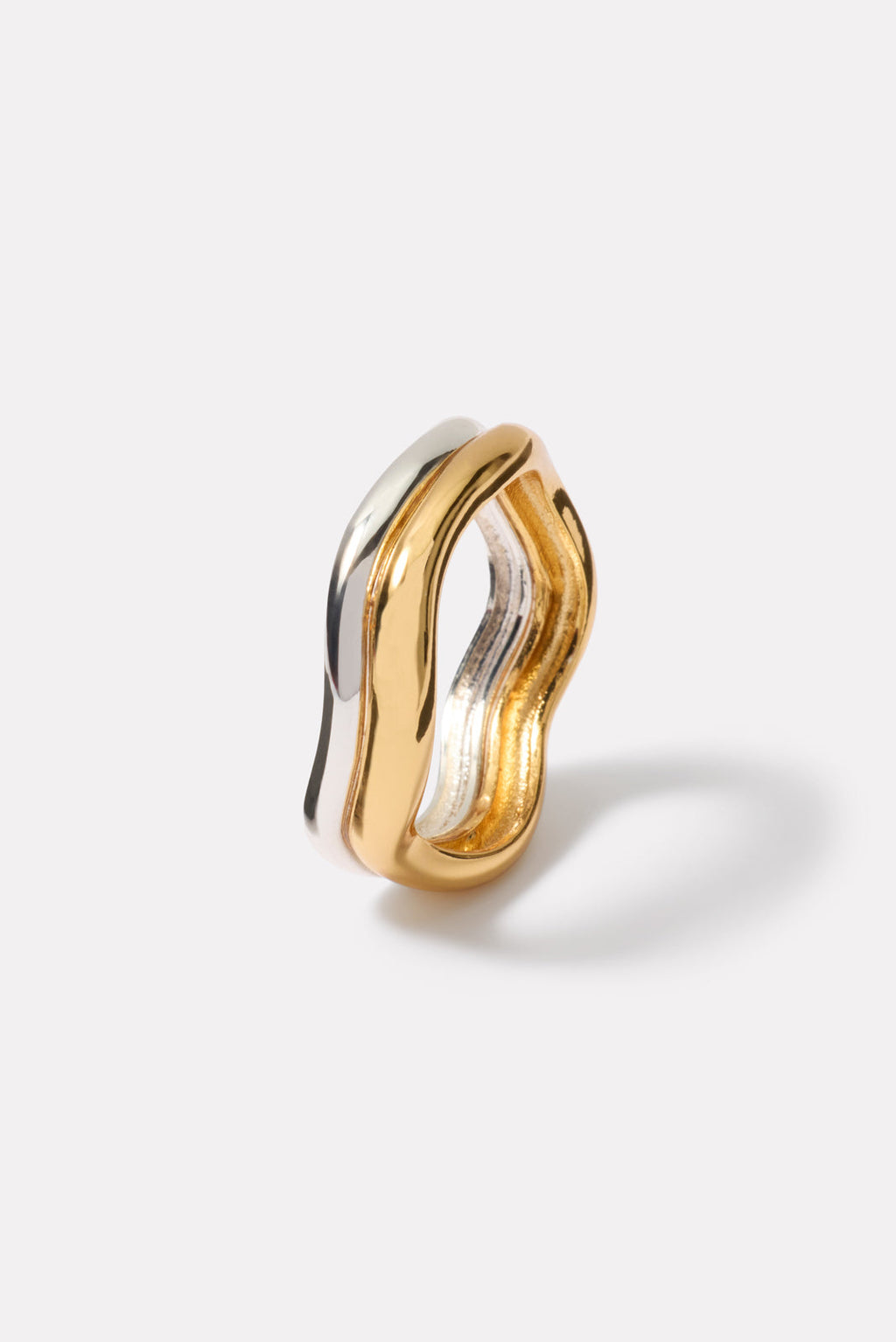 Women's Deryl Two Tone Wavy Ring