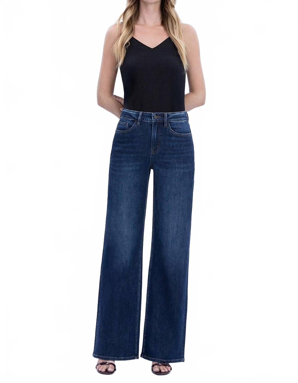 Super High Rise Jeans In Dark Blue