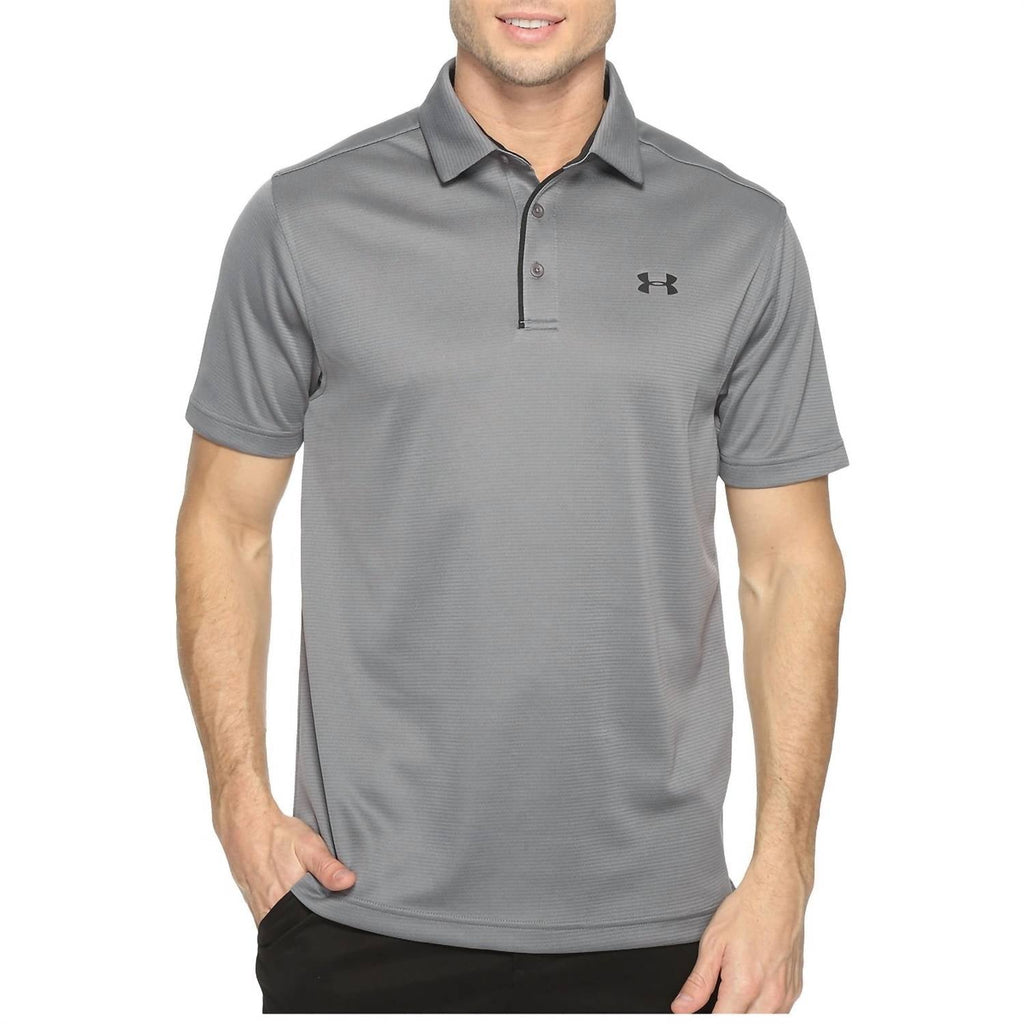 Tech Button Up Placket Polo In Graphite