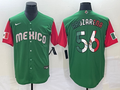 Men's 2023 World Baseball Classic #56 Randy Arozarena Mexico jersey Green