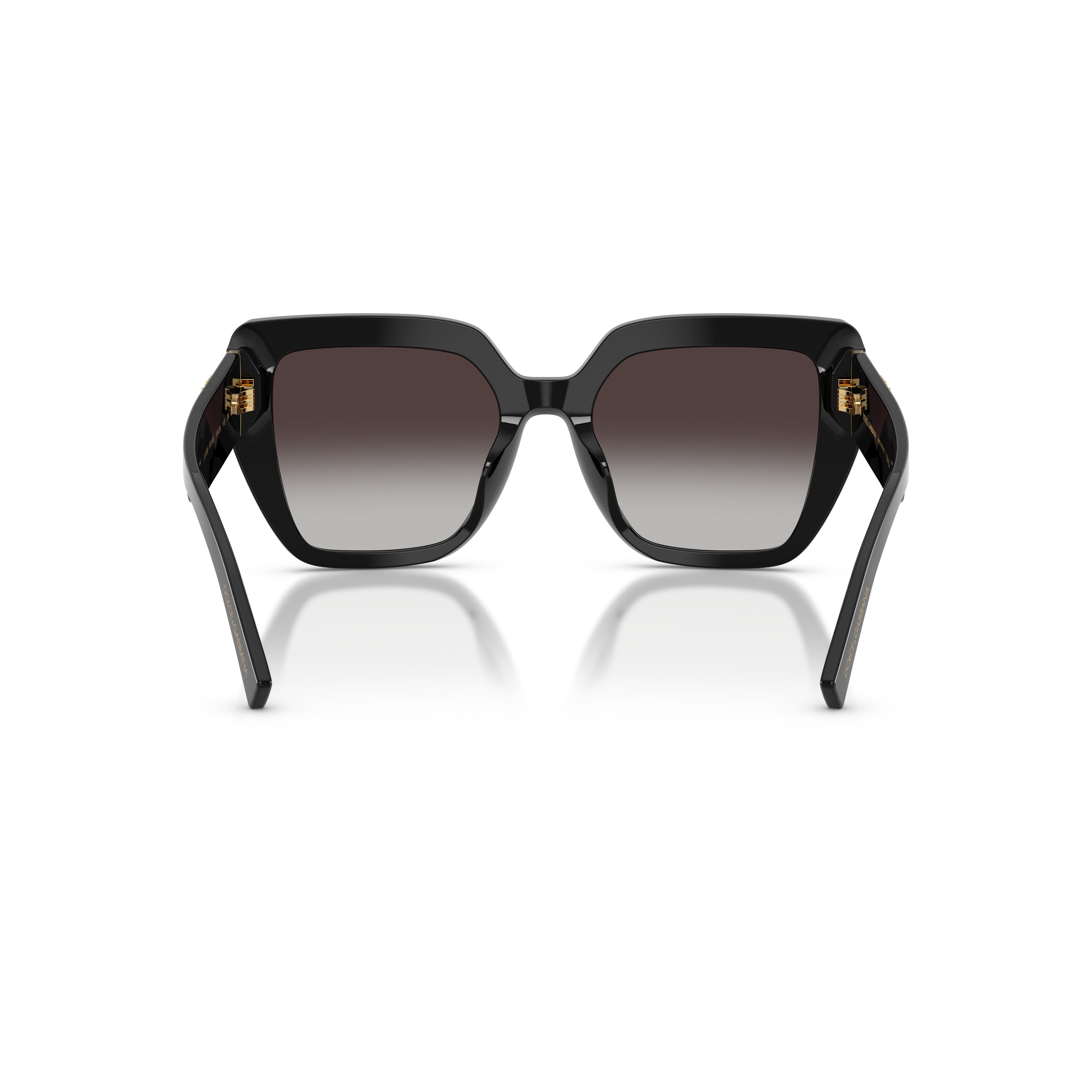 Oversized Square Frame Sunglasses With Heart Accents